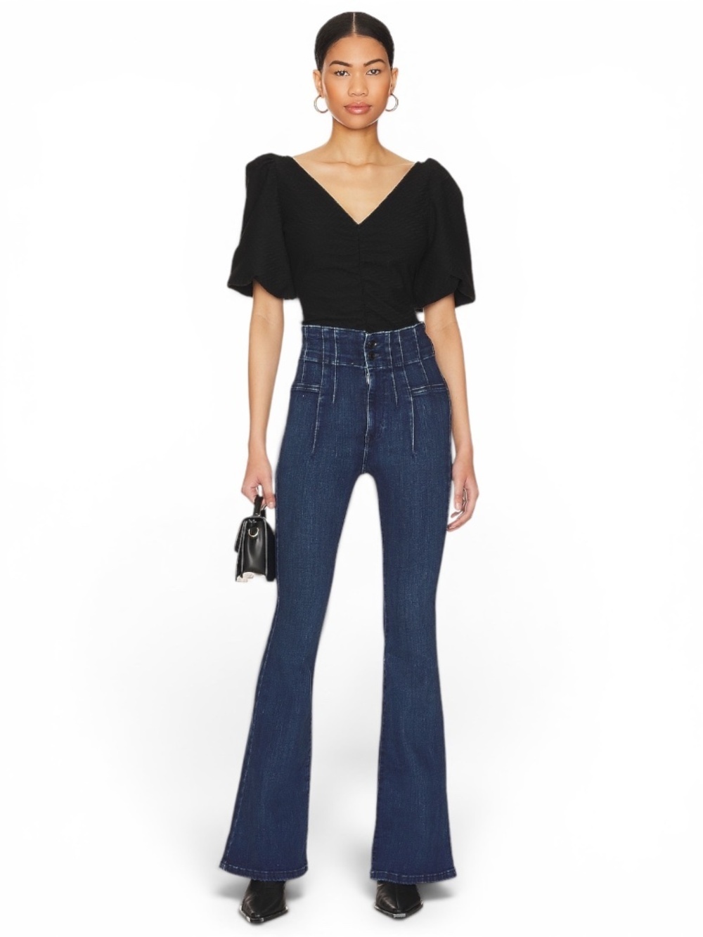 Free People x We the Free Jayde Flare Jeans in Night Sky Size 28